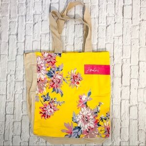 Joules Yellow Canvas Tote